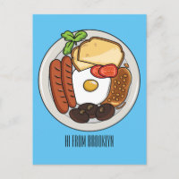 dessin animé du petit-déjeuner anglais