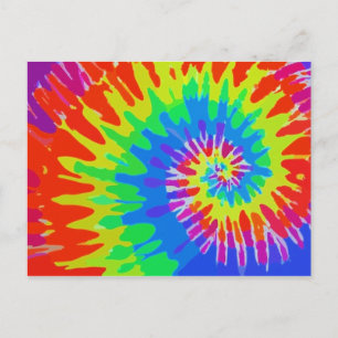 Carte postale dessin animé Tie-Dye