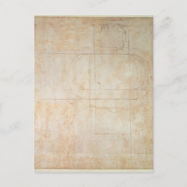 Carte Postale Dessin architectural (Devant)