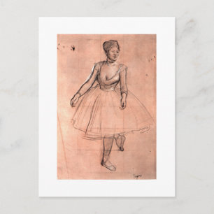 Carte Postale Dessin de Ballerina par Degas joli ballet danseuse