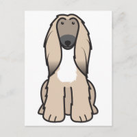 Dessin de chien de chien d'origine afghane