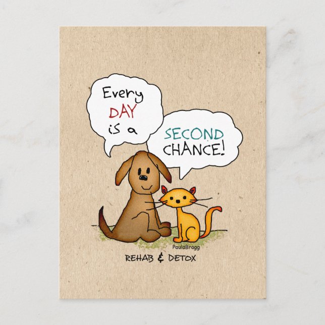 Carte Postale Dessin de désintoxication et de désobéissance : Ré (Devant)