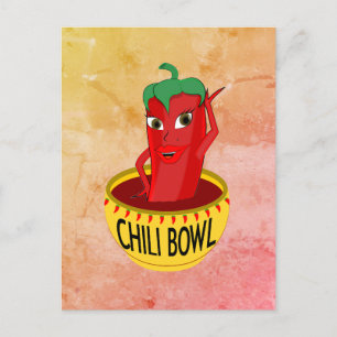 Carte Postale Dessin de dessin au chili Bowl