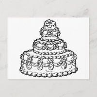 Dessin de gâteau mariage