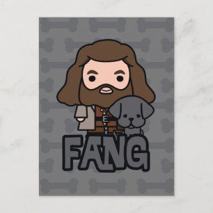 Carte Postale Dessin de Hagrid et Fang