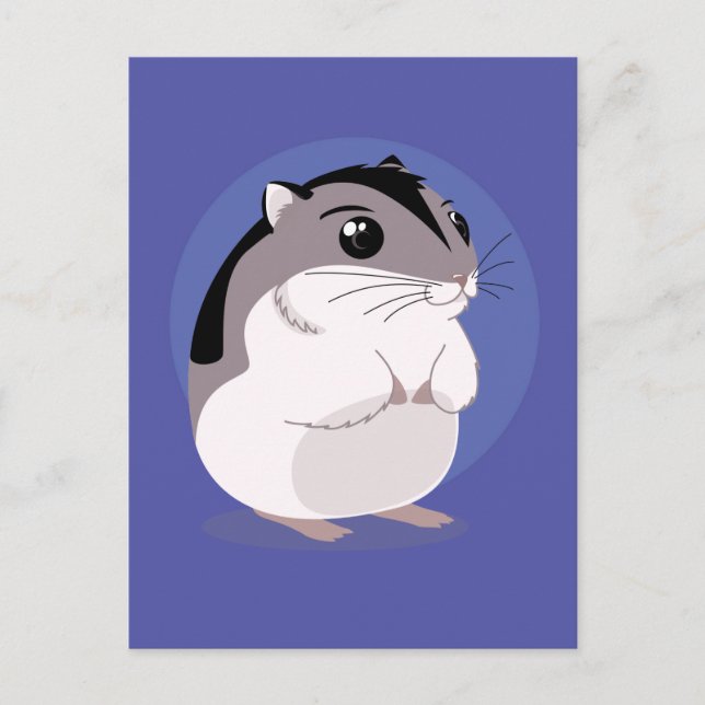 Carte Postale Dessin de Hamster nain russe (Devant)