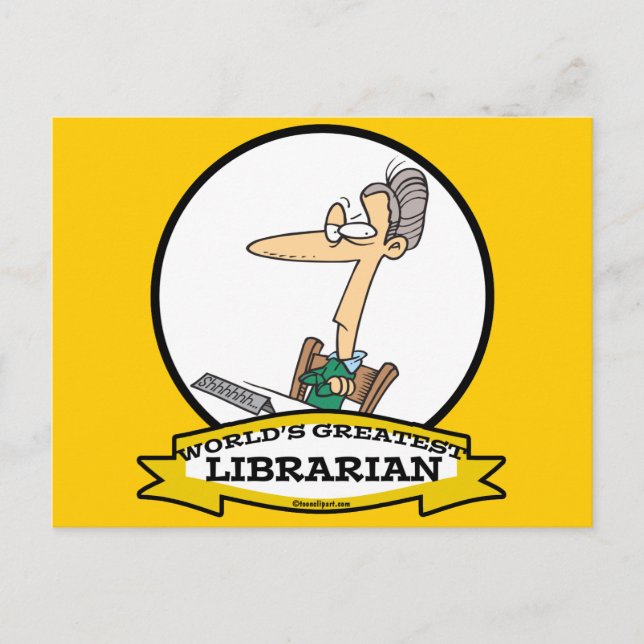 CARTE POSTALE DESSIN DE LA PLUS GRANDE BIBLIOTHÈQUE II (Devant)