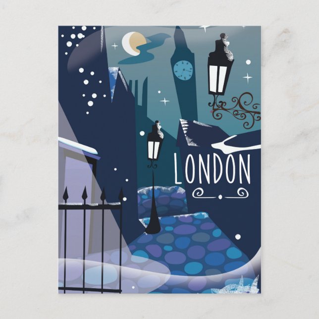Carte Postale Dessin de Londres victorien (Devant)