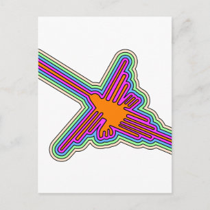 Carte Postale Dessin de Nazca Hummingbird Pérou