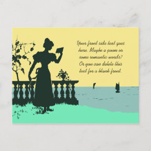 Carte Postale Dessin de style victorien romantique