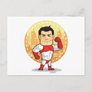 Carte Postale Dessin de Superhero