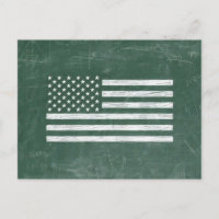 Dessin de tableau noir du drapeau américain (dessi