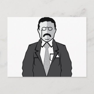 Carte Postale Dessin de Theodore Roosevelt
