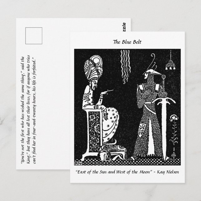 Carte Postale Dessin de Wicked King et Brave Knight (Devant / Derrière)