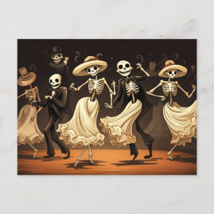 Carte Postale Dessin Halloween Swing Dance