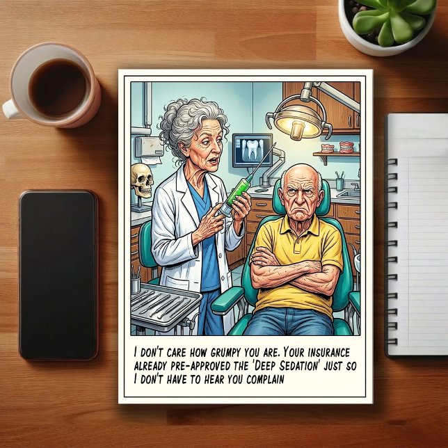 Carte Postale Dessin humoristique de cabinet dentaire (Créateur téléchargé)