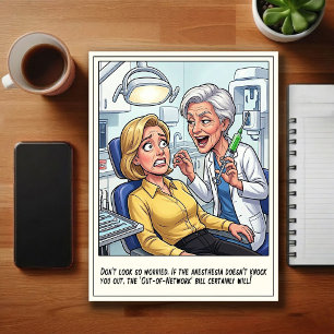 Carte Postale Dessin humoristique de cabinet dentaire