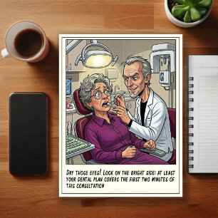 Carte Postale Dessin humoristique de cabinet dentaire