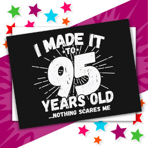 Carte Postale Dessin humoristique sarcastique de 95 ans annivers