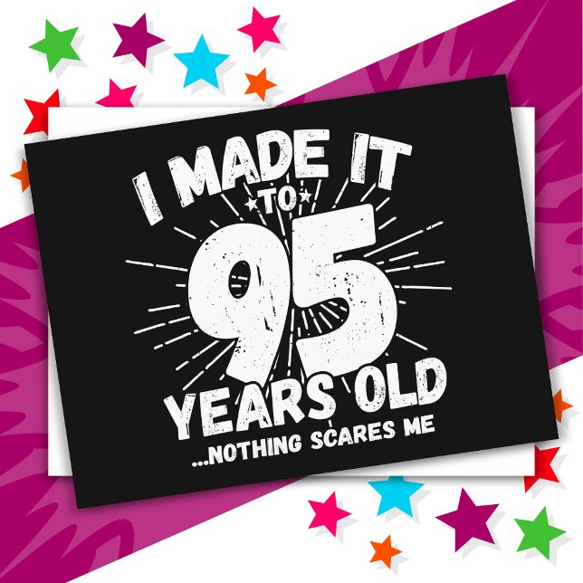 Carte Postale Dessin humoristique sarcastique de 95 ans pour un  (Créateur téléchargé)