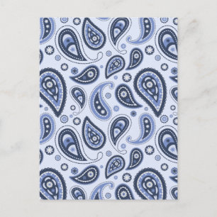 Carte Postale Dessin imprimé floral paisley complexe