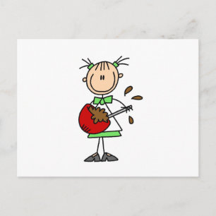 Carte Postale Dessinateur à bâtons mélangeant la pâte