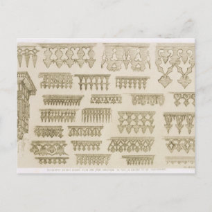 Carte Postale Dessins islamiques pour corniche, balcon et moucha