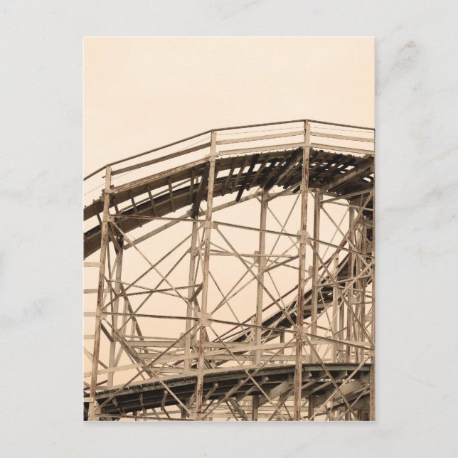 Carte Postale Dessous de verre à rouleaux de Coney Island (Devant)