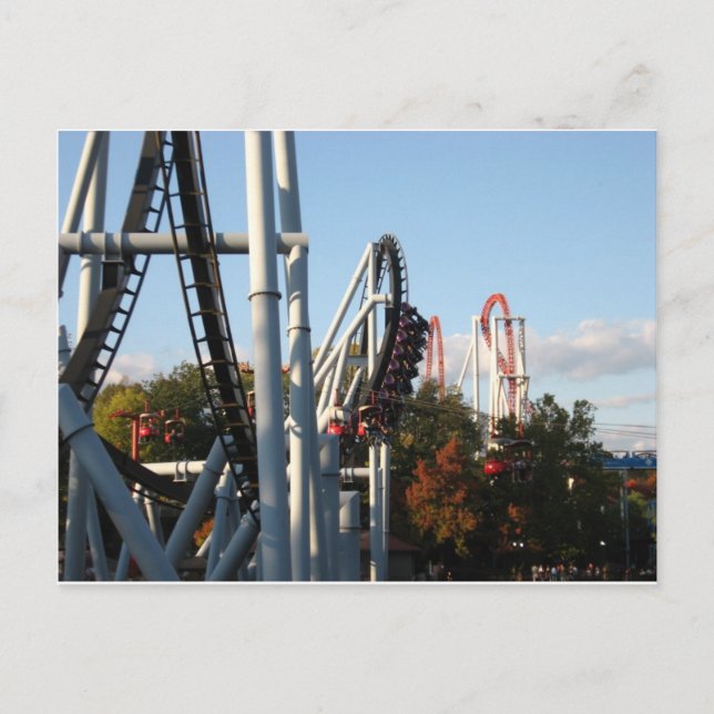 Carte Postale Dessous de verre à rouleaux Hersheypark (Devant)