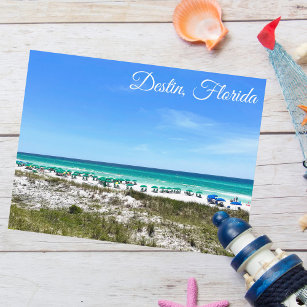 Carte Postale Destin Florida Coast Beach Umbrellas Photographie