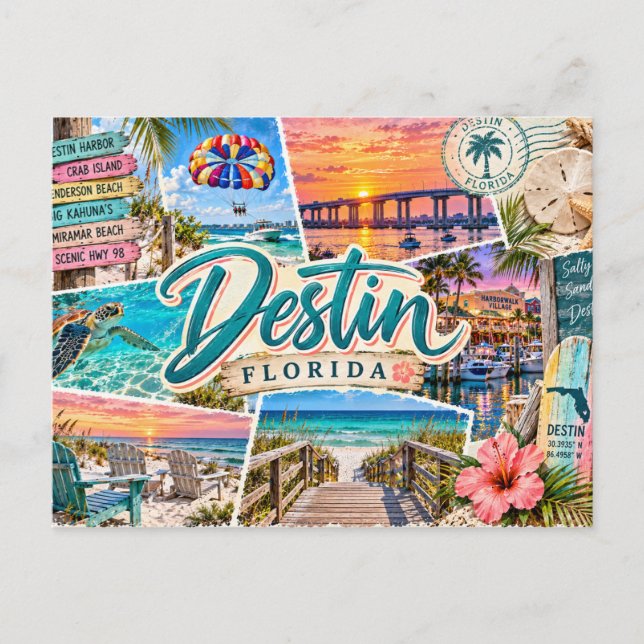 Carte Postale Destin Floride (Devant)