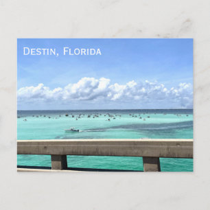 Carte Postale Destin Floride Crab Island Bridge Ocean Photo