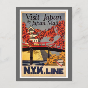 Carte Postale Destination : Affiche de voyage Japon