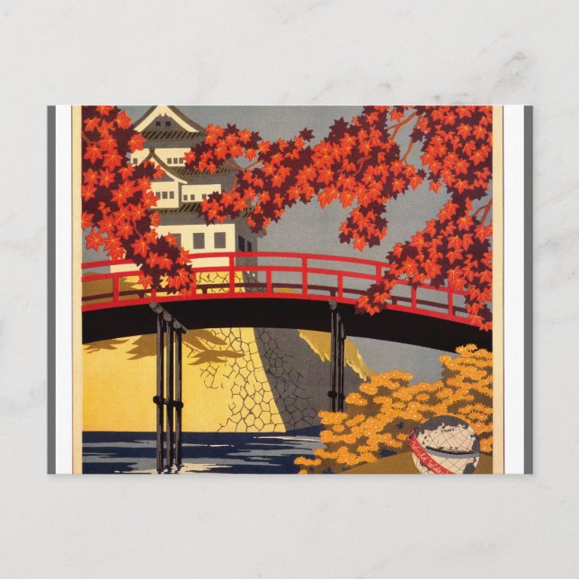 Carte Postale Destination : Affiche de voyage Japon (Devant)