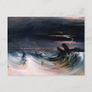 Carte Postale Destruction de Tyr par John Martin (1840)