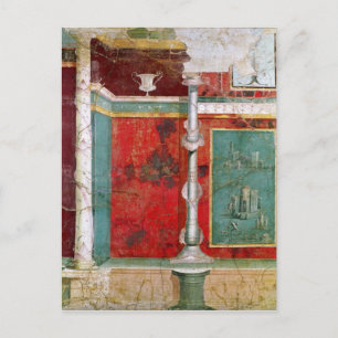 Carte Postale Détail architectural avec un paysage