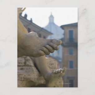 Carte Postale détail de gros plan des pieds sectionnés sur la Fo