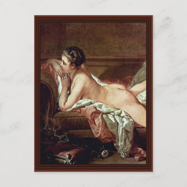 Carte Postale Détail de la fille au repos (Madmoiselle O'Murphy) (Devant)