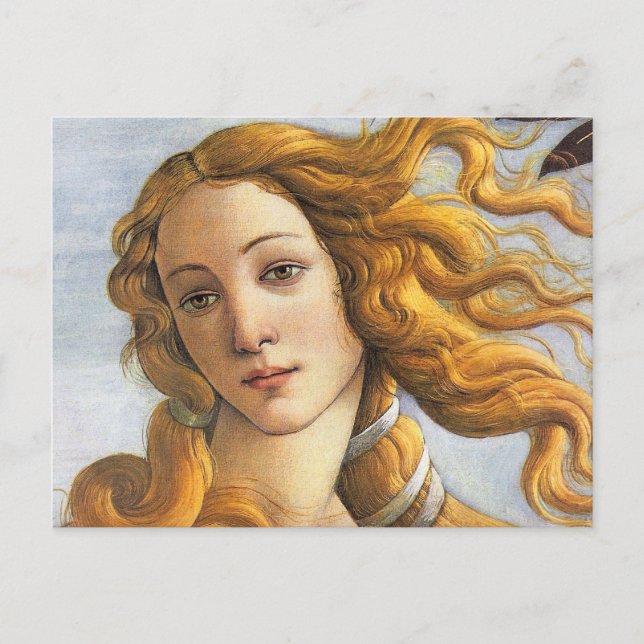 Carte Postale Détail de la naissance de Vénus, Botticelli (Devant)