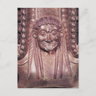 Carte Postale Détail de la poignée de gorgon d'un krater