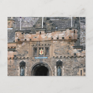 Carte Postale détail de la porte du château d'edinburgh
