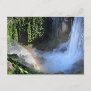 Carte Postale Détail de la randonnée automnale et de l'arc en ci