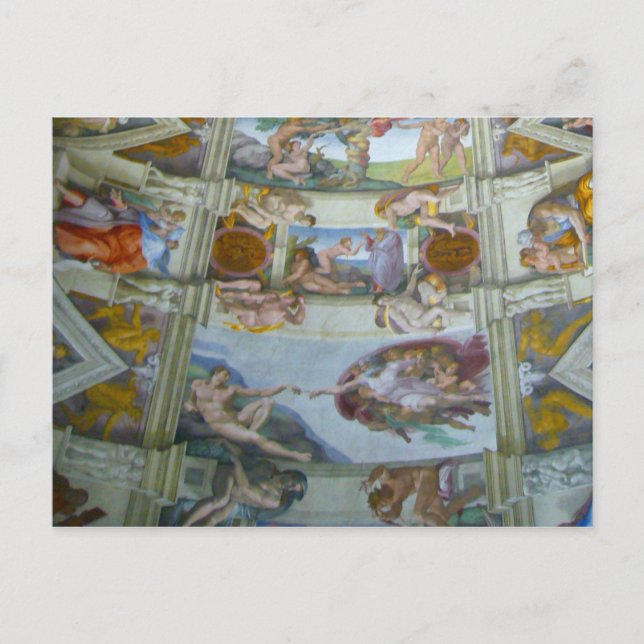 Carte Postale détail de la sistine main (Devant)