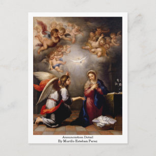 Carte Postale Détail De L'Annonciation Par Murillo Esteban Perez