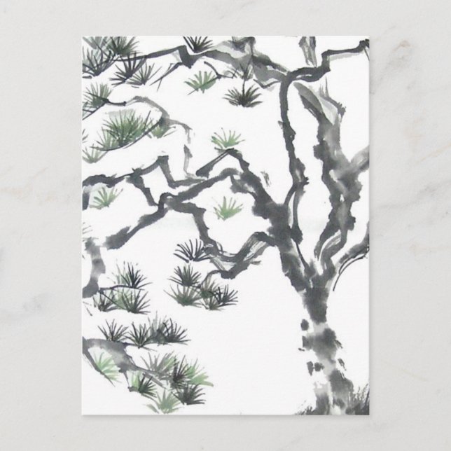 Carte postale Détail de l'arbre des pins (Devant)