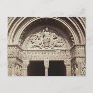 Carte Postale Détail de l'extérieur de l'église montrant la