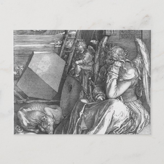 Carte Postale Détail de Melancholia I par Albrecht Dürer (1514) (Devant)