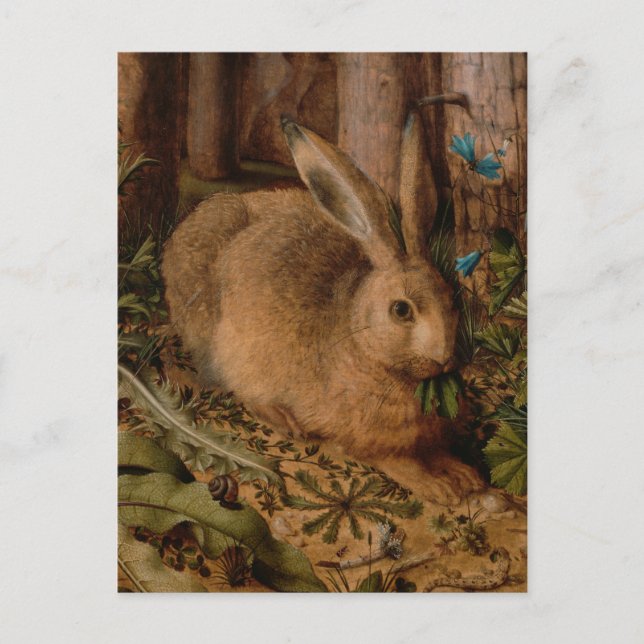 Carte Postale Détail de peinture européenne pour l'année du Lapi (Devant)