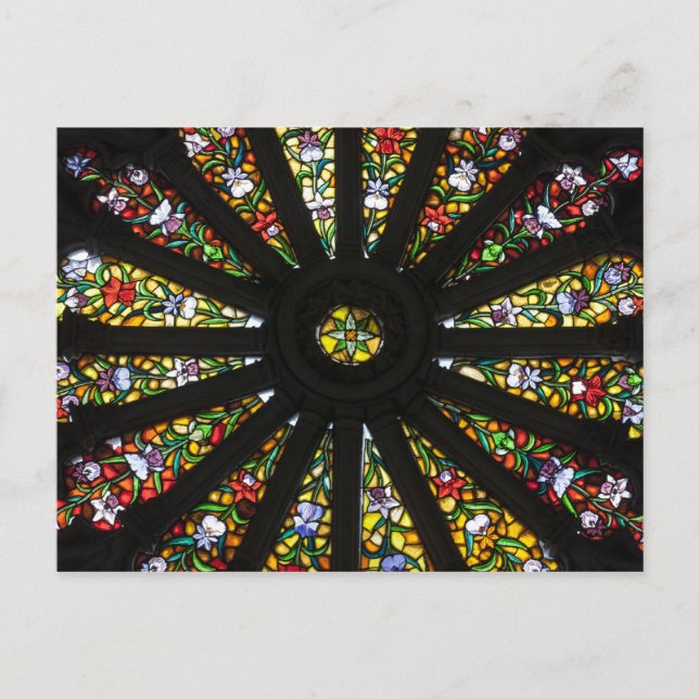 Carte Postale Détail de vitrail (Devant)