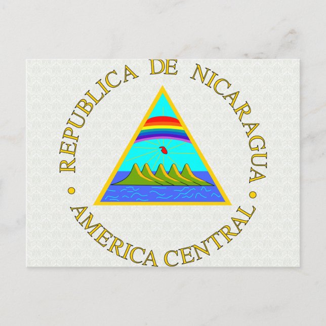 Carte Postale Détail des armoiries du Nicaragua (Devant)